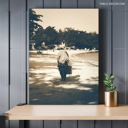 تابلو دکوراتیو کلاسیک انسان تنها lonely man