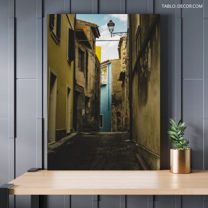 تابلو دکوراتیو مدرن کوچه آرام quiet alley