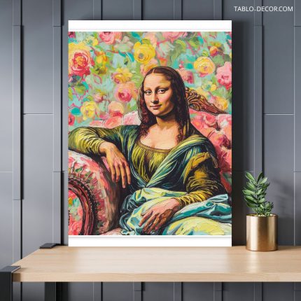 تابلو دکوراتیو دیجیتال آرت مونالیزا 4 Mona Lisa