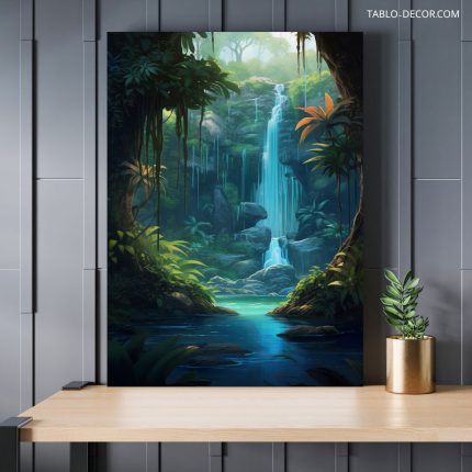 تابلو دکوراتیو مدرن آبشار فوق العاده Wonderful waterfall
