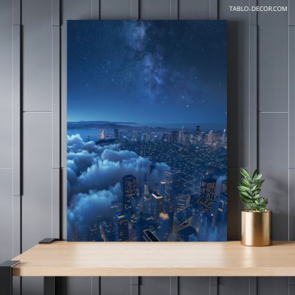 تابلو آسمان در تاریکی The sky is dark