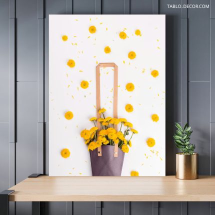 تابلو دکوراتیو مینیمال گل flower