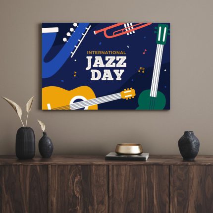 تابلو دکوراتیو مدرن روز جهانی جاز World Jazz Day