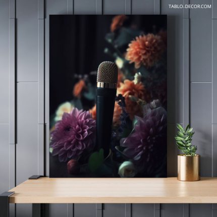 تابلو دکوراتیو مدرن میکروفون Microphone