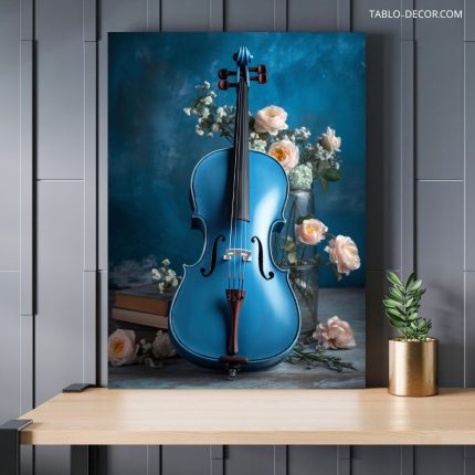 تابلو ویولن آبی Blue violin