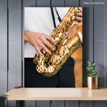 تابلو دکوراتیو مدرن ساکسیفون saxophone