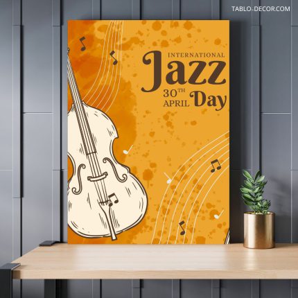 تابلو دکوراتیو مدرن روز جهانی جاز World Jazz Day