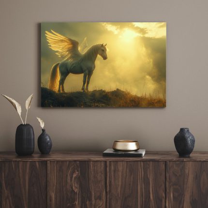 تابلو دکوراتیو فانتزی اسب بال دار winged horse