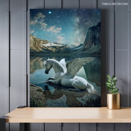تابلو دکوراتیو فانتزی اسب بالدار زیبا Beautiful winged horse