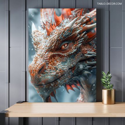 تابلو دکوراتیو فانتزی اژدها the dragon