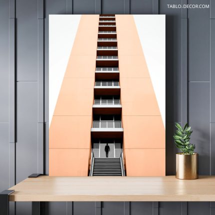 تابلو دکوراتیو مینیمال ساختمان عجیب strange building
