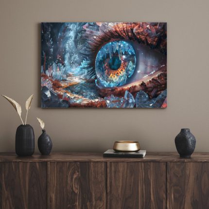 تابلو دکوراتیو فانتزی چشمان عجیب strange eyes