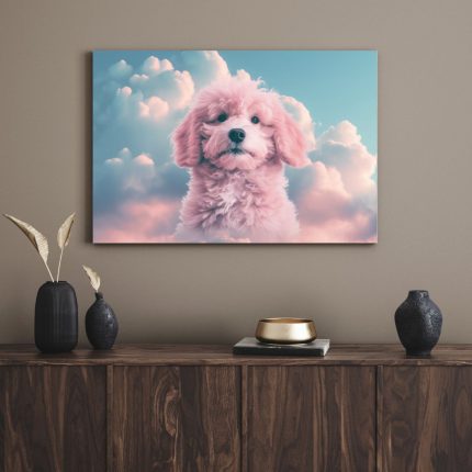 تابلو دکوراتیو فانتزی سگ بامزه cute dog