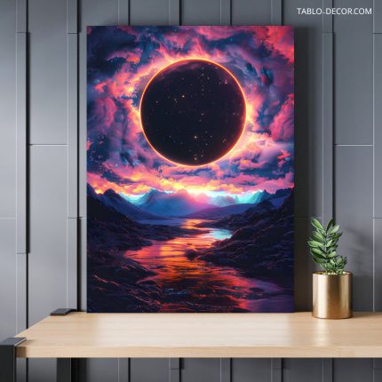 تابلو دکوراتیو فانتزی ماه the moon