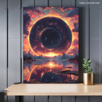 تابلو دکوراتیو فانتزی ماه the moon