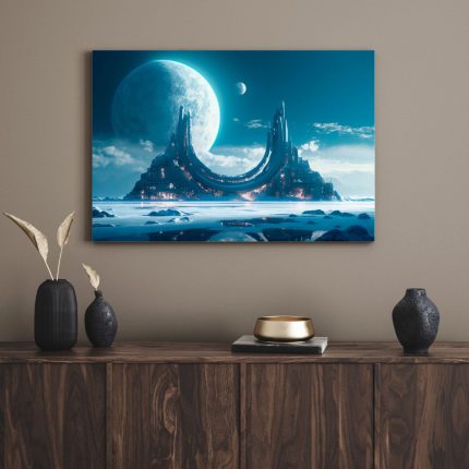 تابلو دکوراتیو فانتزی ماه the moon