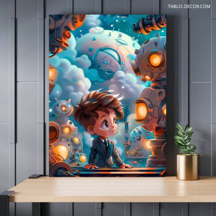 تابلو دکوراتیو فانتزی پسر بچه baby boy