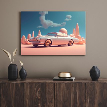 تابلو دکوراتیو فانتزی ماشین the car