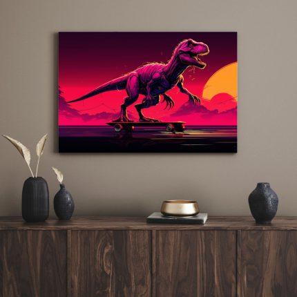 تابلو دایناسور عجیب و غریب Weird dinosaur
