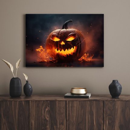 تابلو دکوراتیو کدو تنبل هالووین Halloween pumpkin