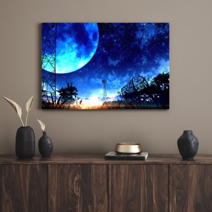 تابلو دکوراتیو ماه زیبا beautiful moon