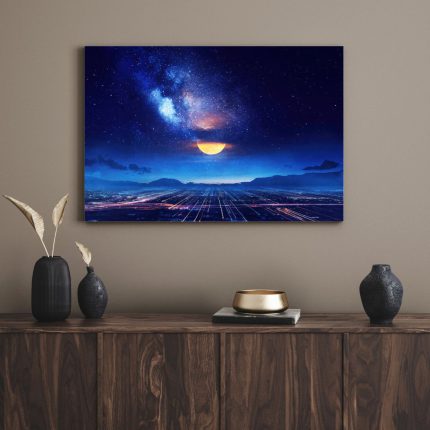 تابلو آسمان آبی blue sky