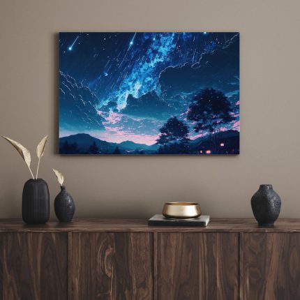 تابلو آسمان آبی blue sky