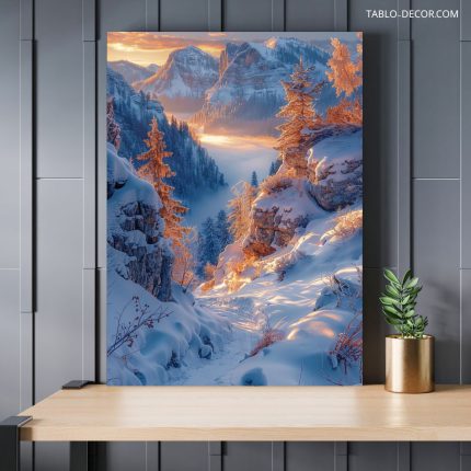 تابلو زمستان برفی snowy winter