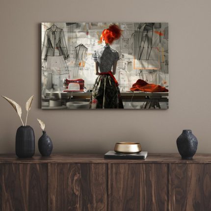 تابلو دیجیتال آرت دختر طراح The designer's daughter