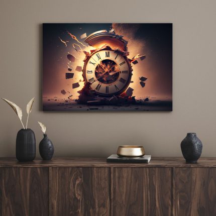 تابلو دکوراتیو ساعت هنری Art clock