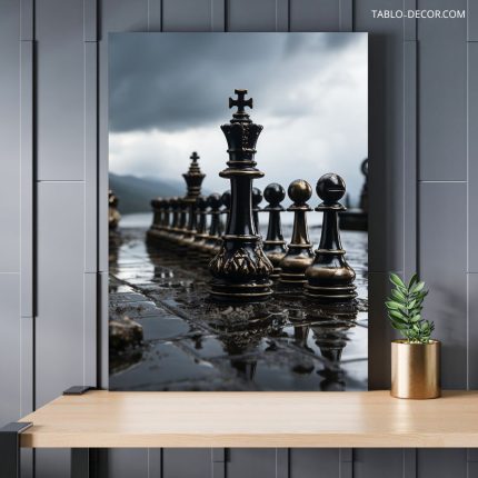 تابلو دکوراتیو شطرنج مفهوم دار Conceptual chess