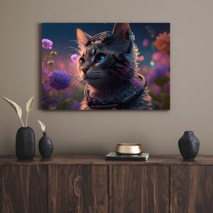 تابلو گربه ملوس fluffy cat