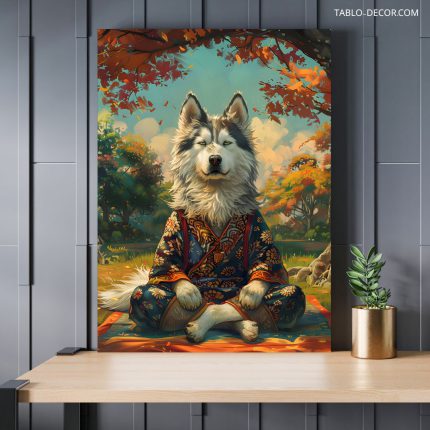 تابلو گرگ the wolf