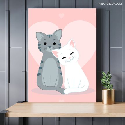 تابلو گربه بامزه cute cat
