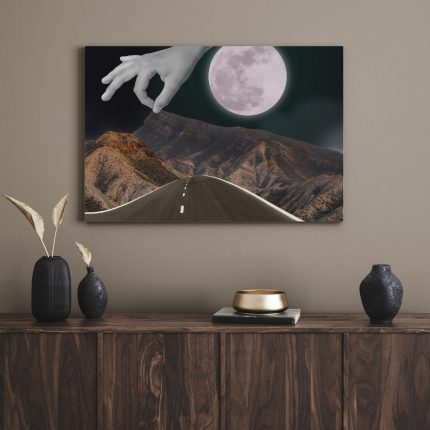 تابلو ماه و جاده The moon and the road