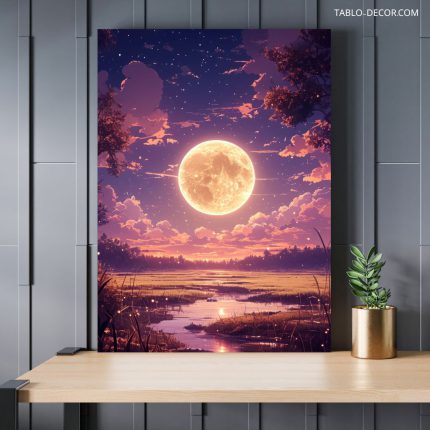 تابلو ماه درخشنده Shining moon