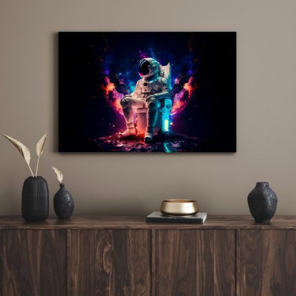تابلو دکوراتیو فضانورد the astronaut