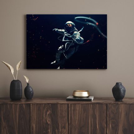 تابلو دکوراتیو فضانورد the astronaut