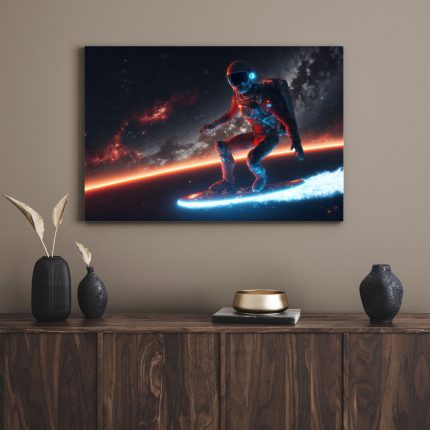 تابلو فضانورد در فضا Astronaut in space