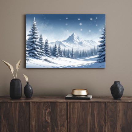 تابلو زمستان برفی snowy winter