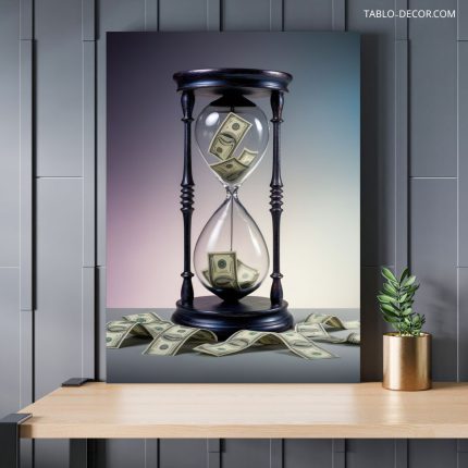 تابلو دلار در ساعت شنی Dollars per hour