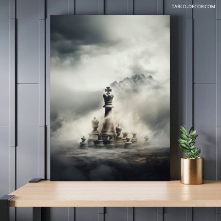 تابلو شطرنج در باد و مه Chess in the wind and fog