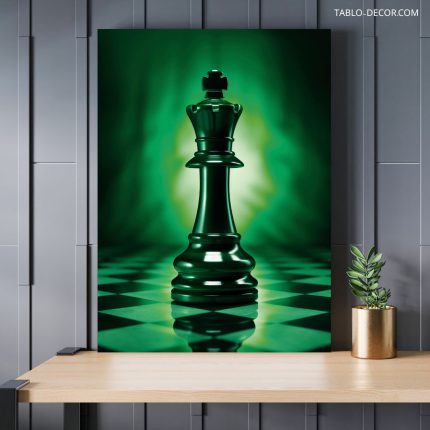 تابلو شطرنج سبز رنگ Green chess
