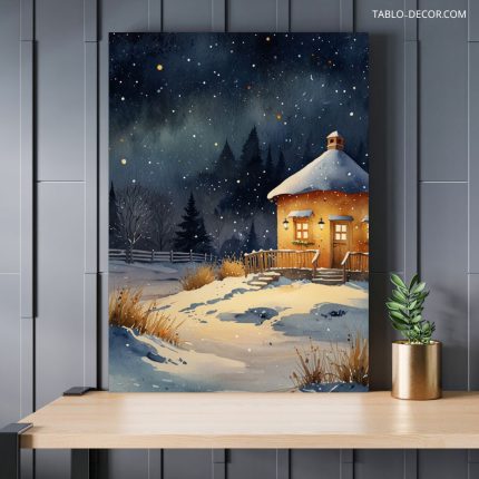 تابلو شب سرد و سوزناک Cold and painful night