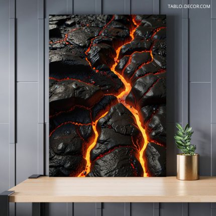 تابلو دکوراتیو زمین ترک خورده cracked ground