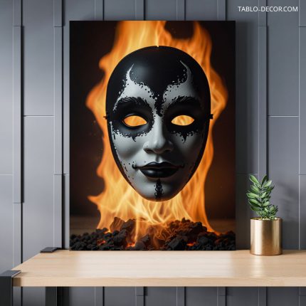 تابلو سوختن سر burning head