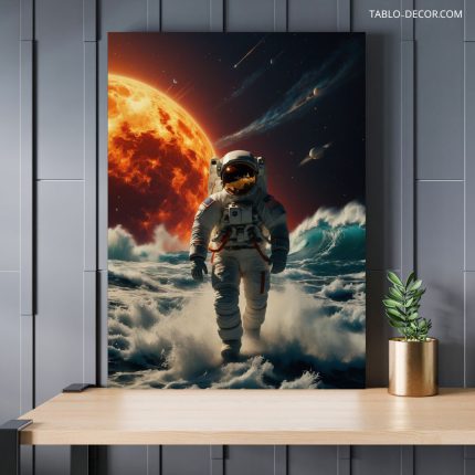 تابلو فضانور در فضا Astronaut in space