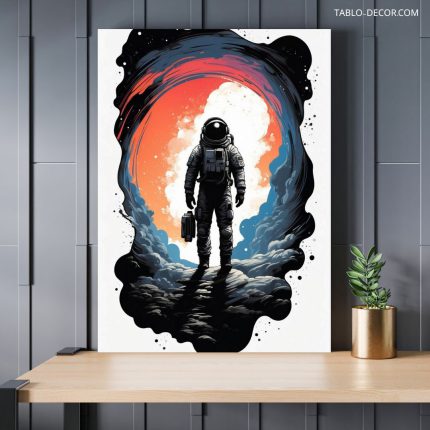 تابلو فضانورد the astronaut