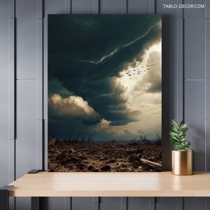 تابلو آسمان ابری cloudy sky
