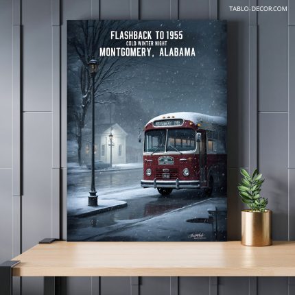 تابلو شهر برفی Snowy city